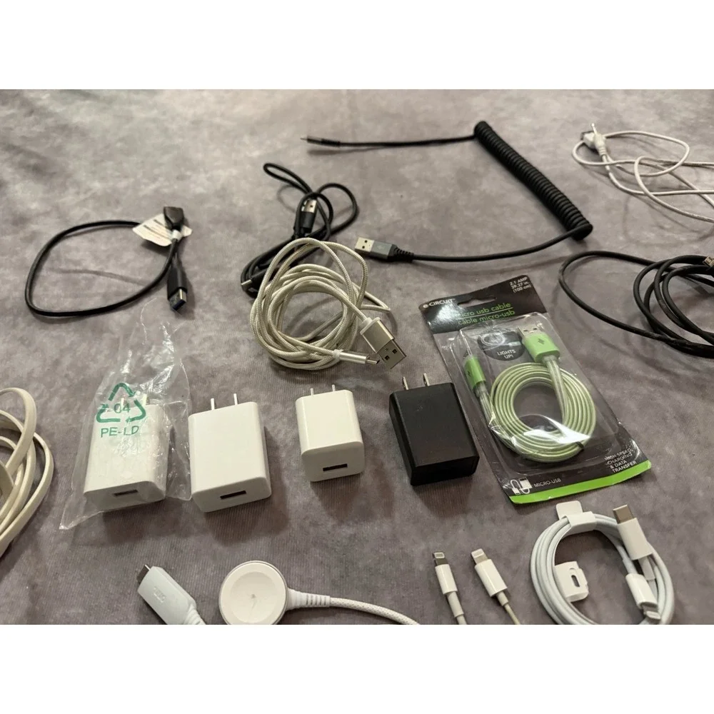 CIRCUIT Mixed Lot USB Charging Cables, Adapters & Wall Chargers